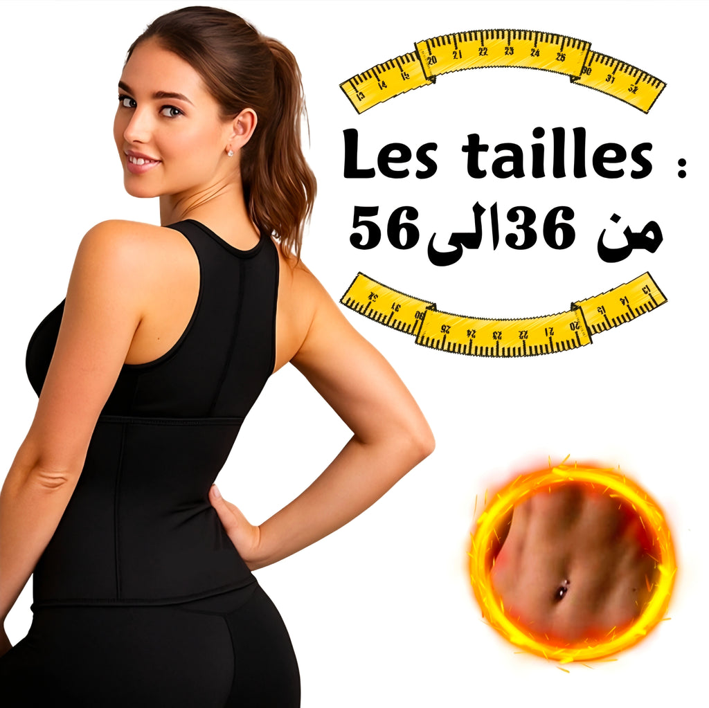 المشد الحراري السونا للنساء من النيوبرين  يحتفظ بالحرارة للتنحيف و مميزات السونا لمظهر بشرة زجاجية ناعمة